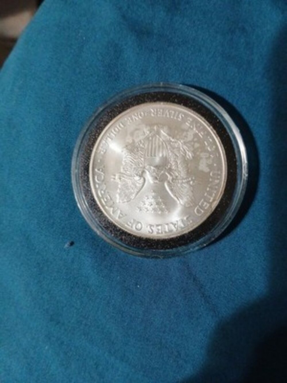 2002 Walking Liberty American Eagle Silver Dollar .999 fine Uncirculated - Picture 2 of 2